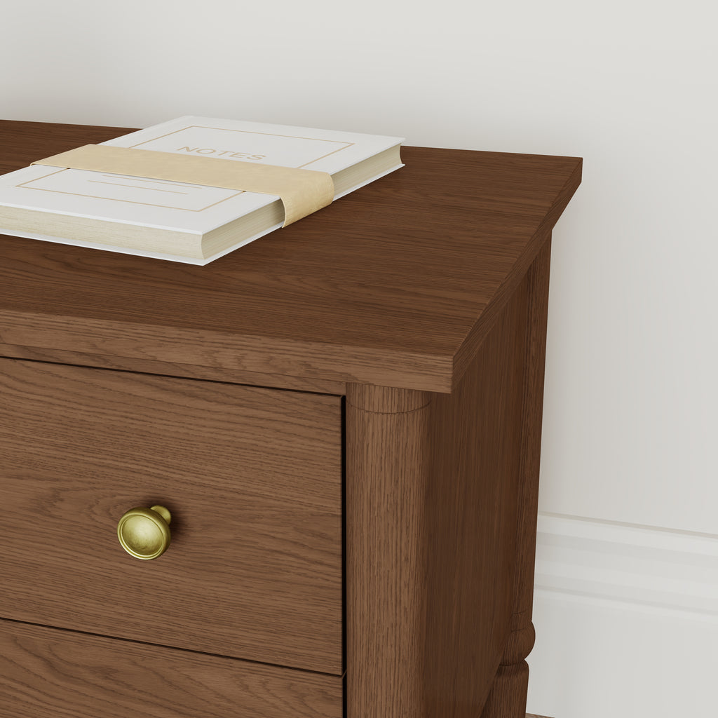 Lumière Antique 2-Drawer Nightstand with Charging