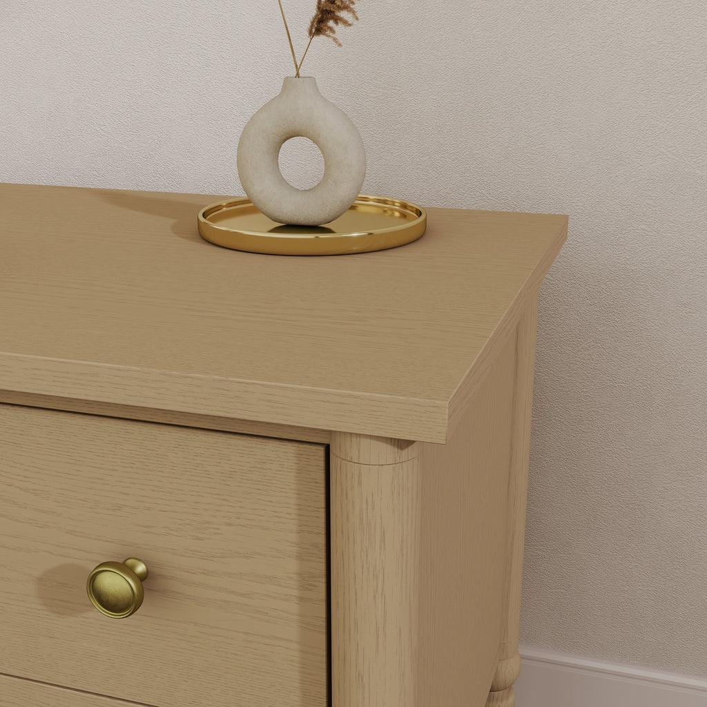 Lumière Antique 2-Drawer Nightstand with Charging