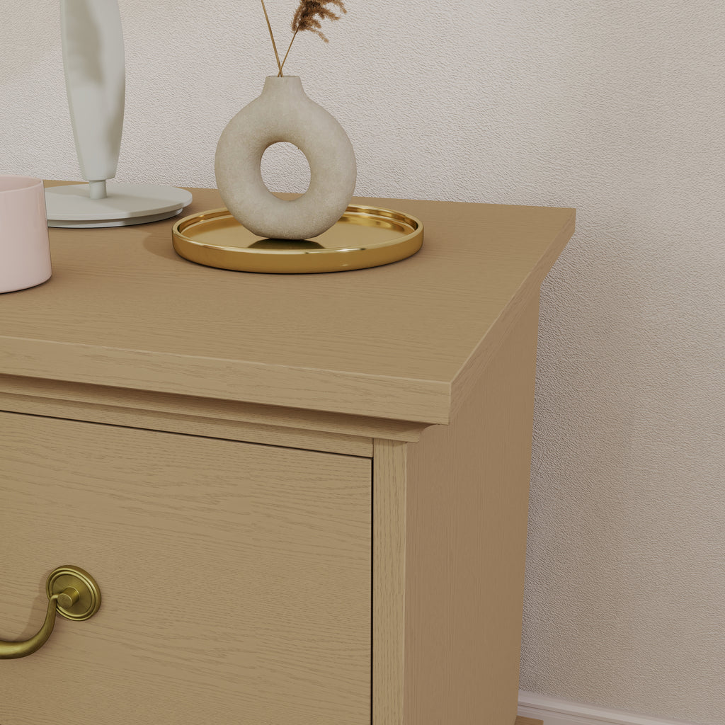 Ember Farmhouse 2-Drawer Nightstand (25.7")