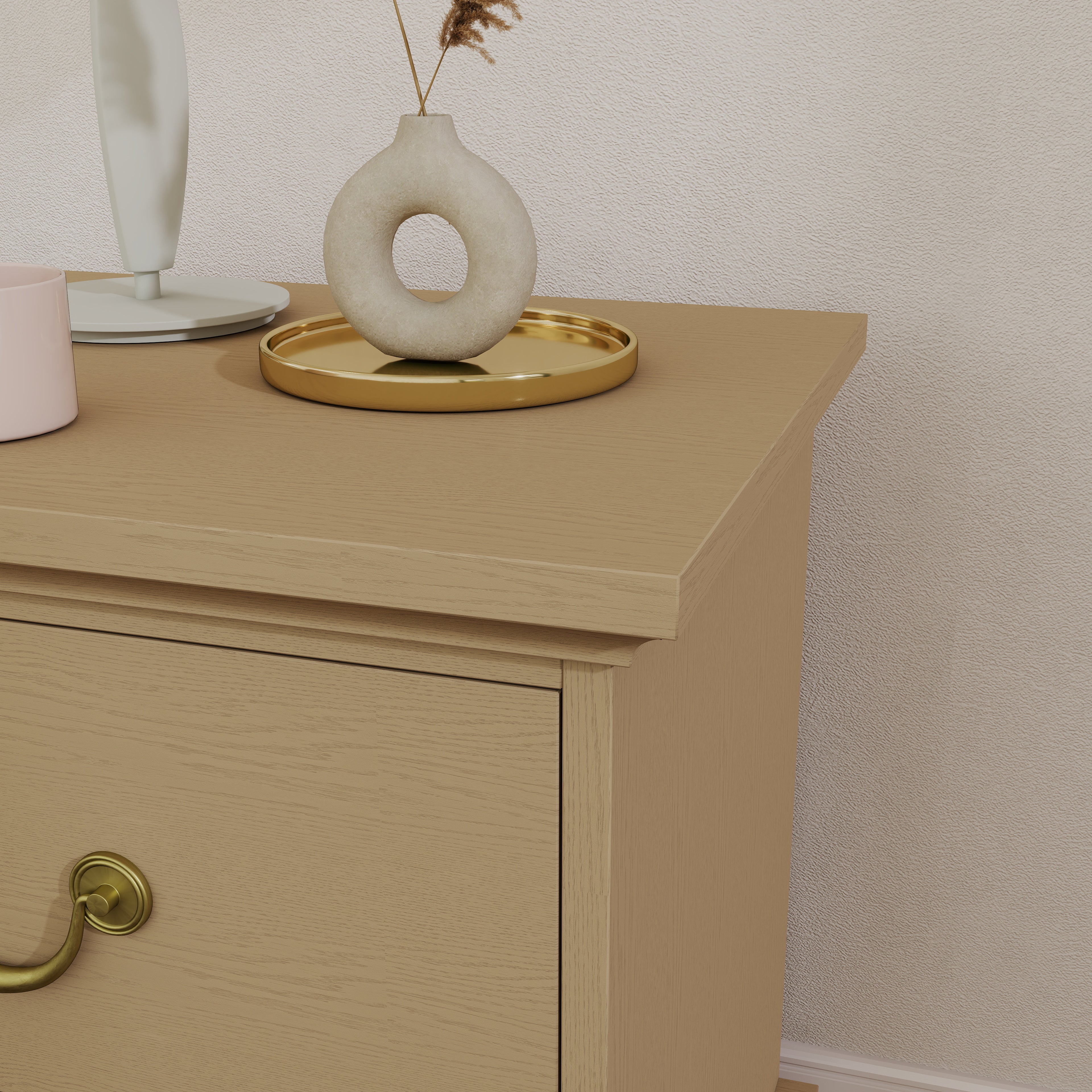 Ember Farmhouse 2-Drawer Nightstand (25.7")