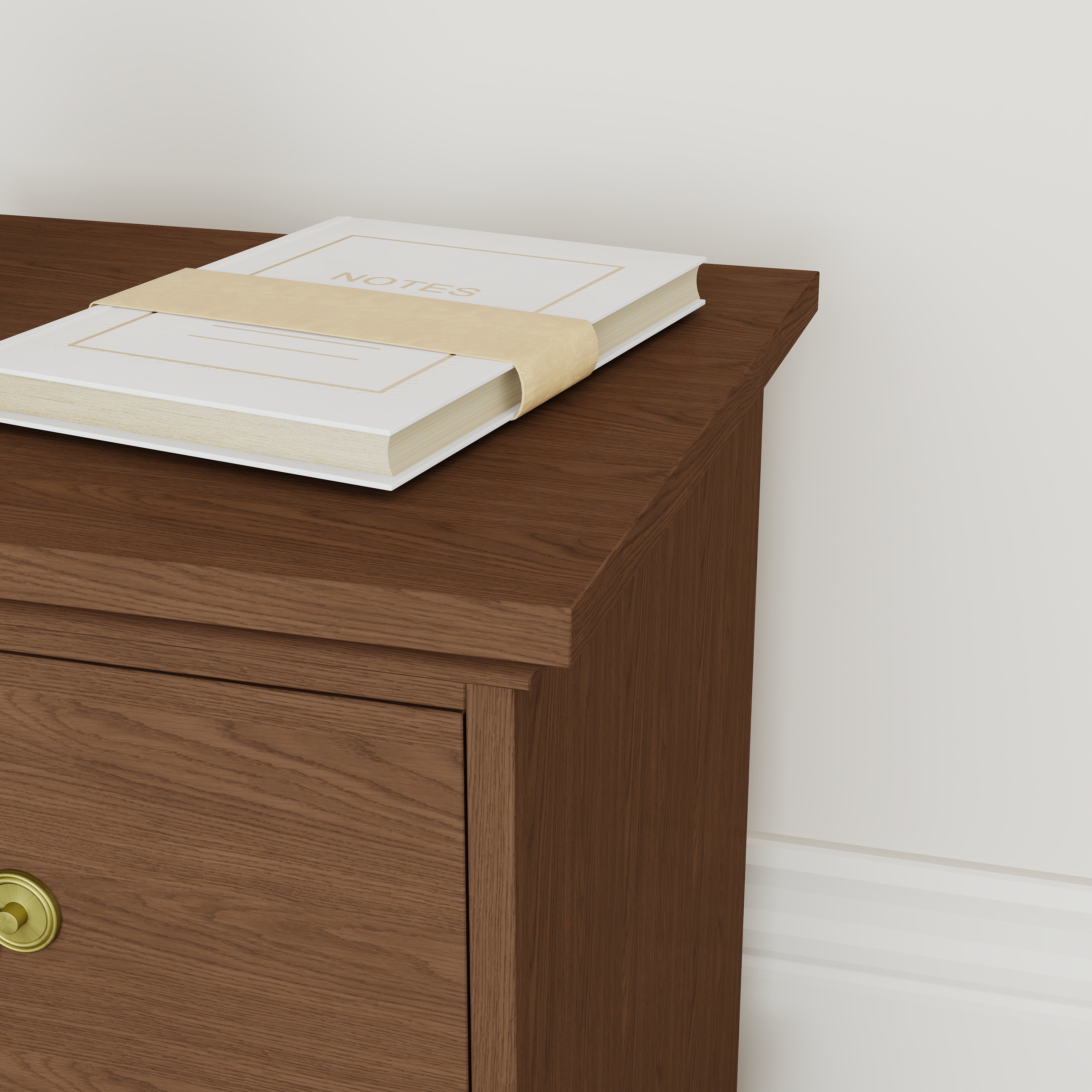 Ember Farmhouse 2-Drawer Nightstand (25.7")