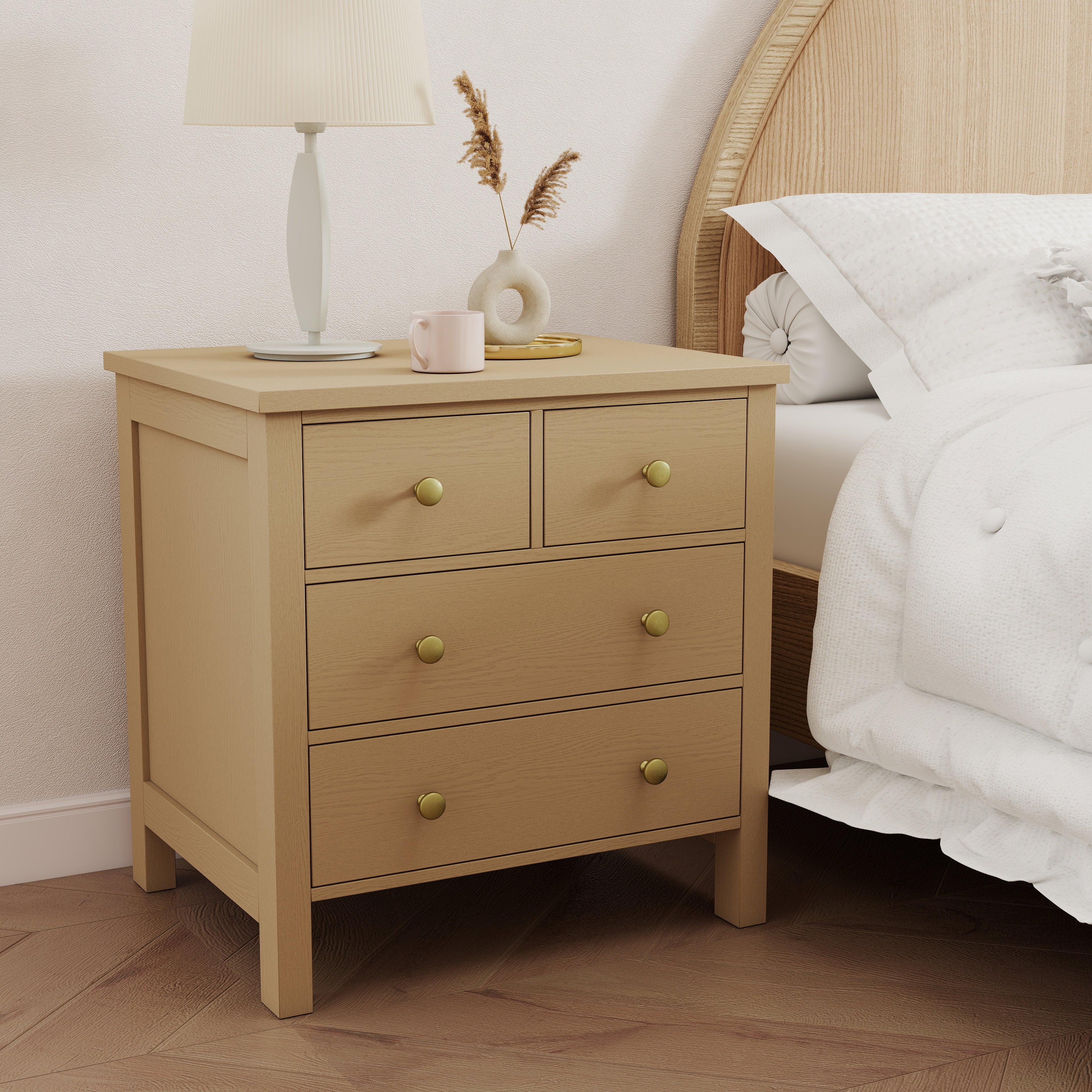 Relic Nook Farmhouse 4-Drawer Nightstand (28.5")