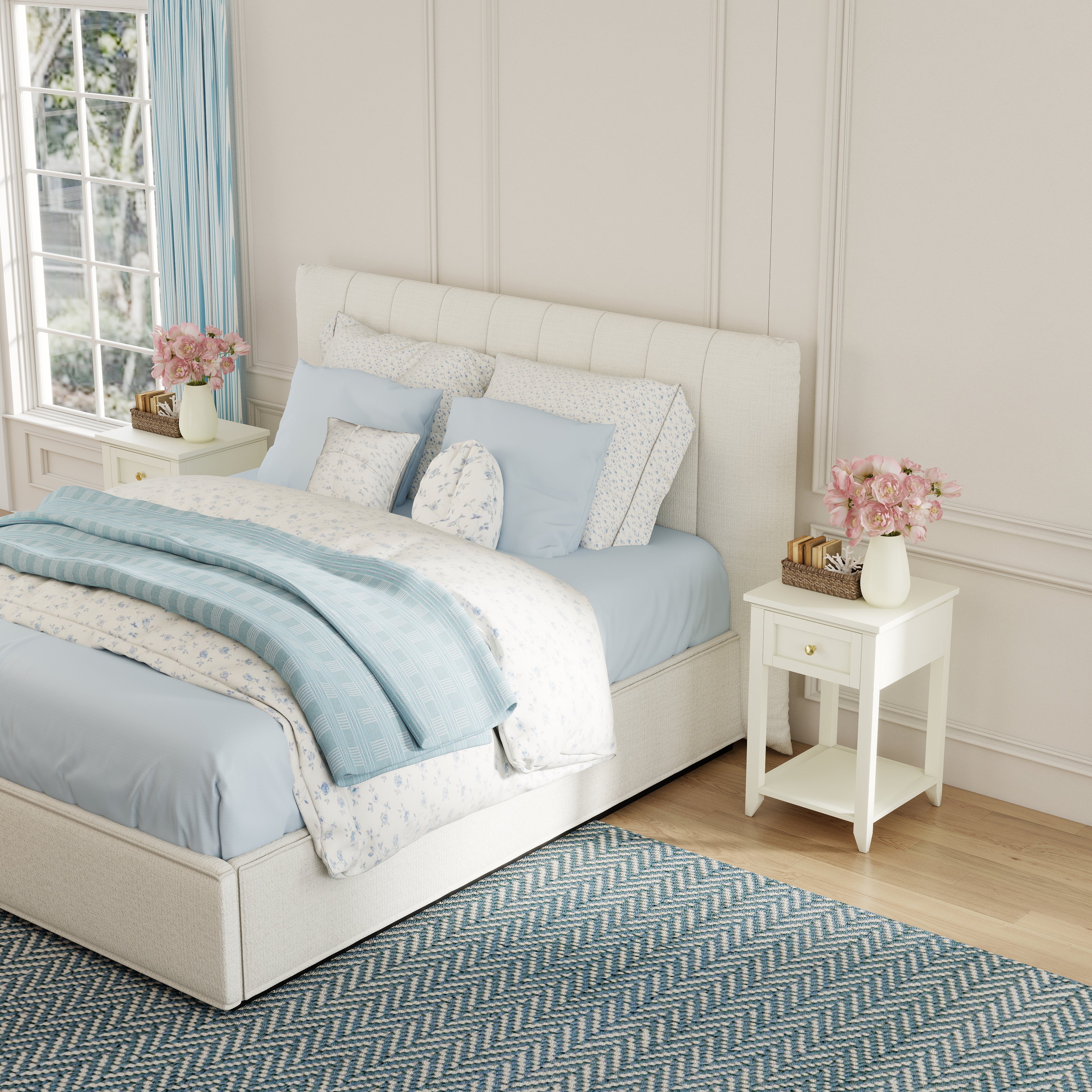 Reed Mini Nightstand with Charging