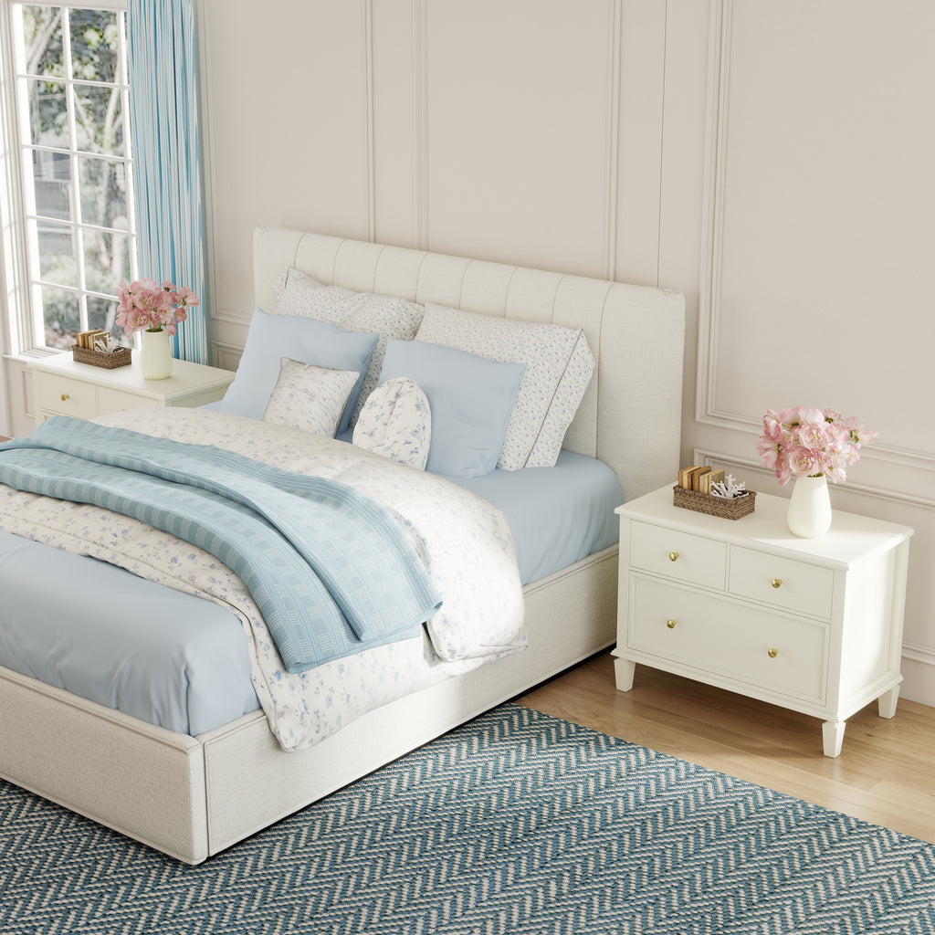 Patina Wide 3-Drawer Nightstand with Charging (28.5")