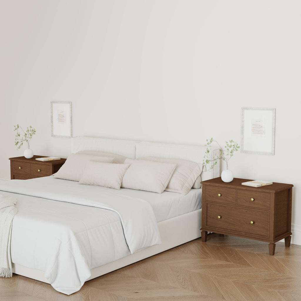Patina Wide 3-Drawer Nightstand with Charging (28.5")