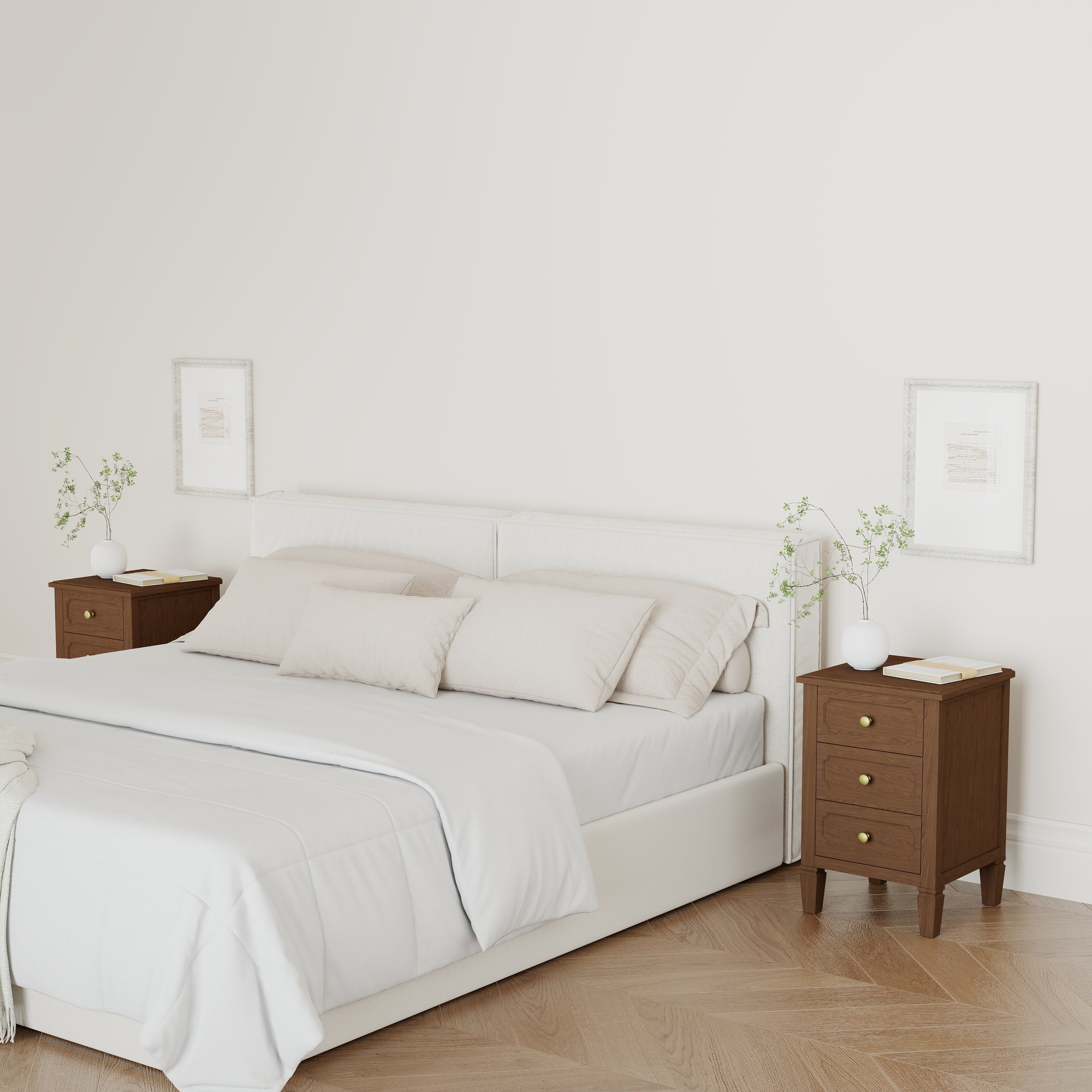 Loom 3-Drawer Nightstand with Charging