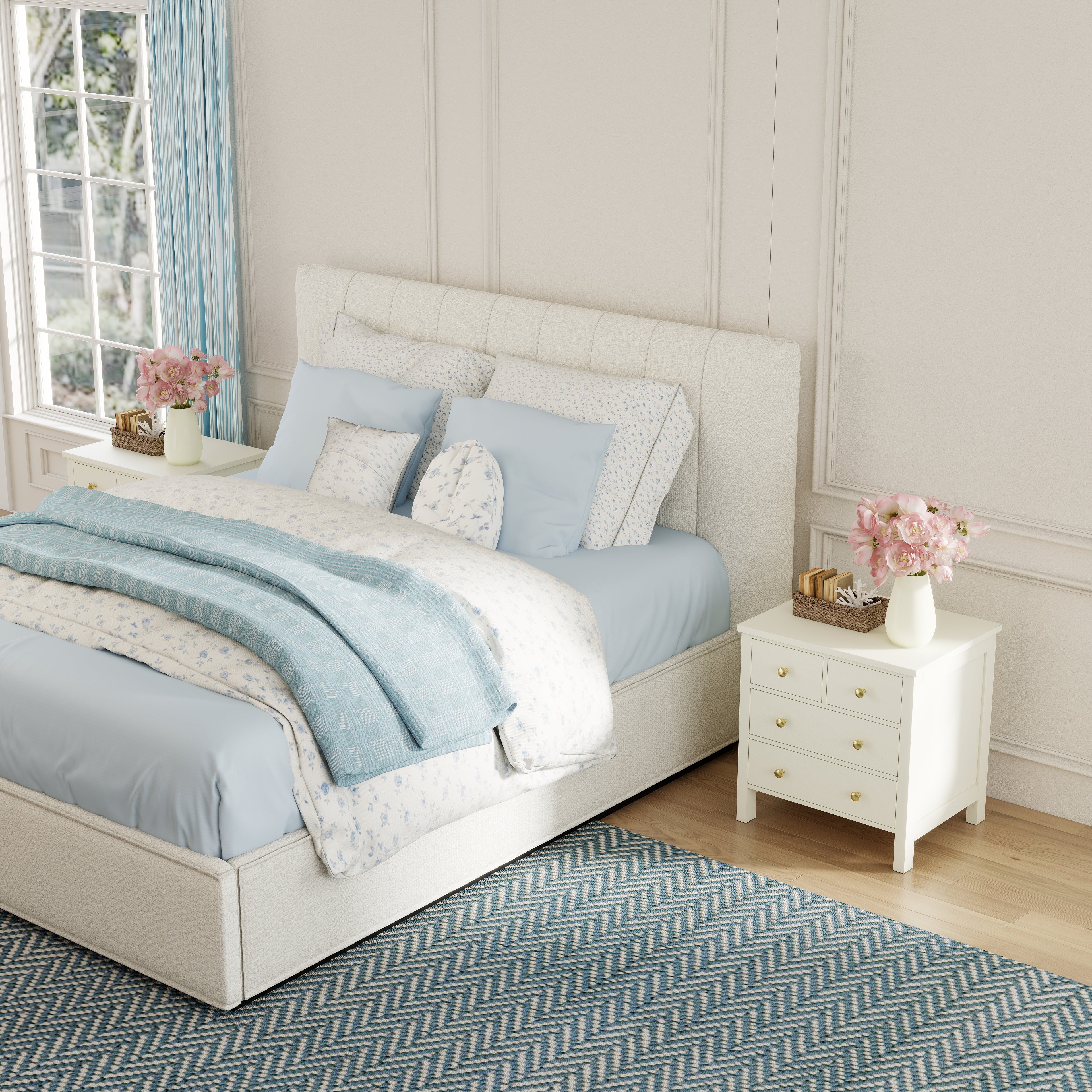 Relic Nook Farmhouse 4-Drawer Nightstand (28.5")