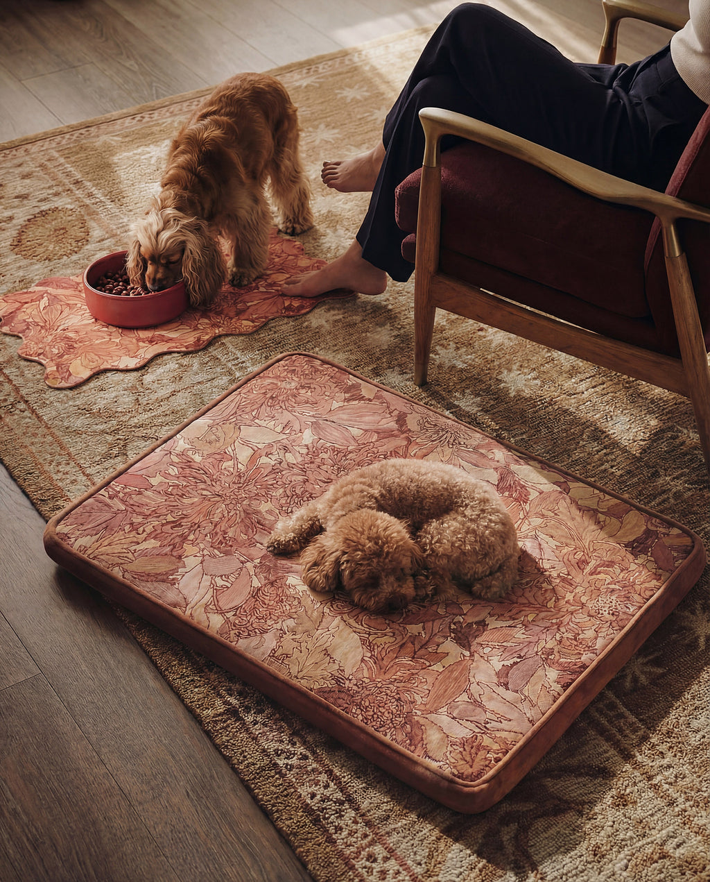 Dog Food Mats for Floors Absorbent, Pet Food Mats for Floor, Dog Food Mat Quick Dry Cat Food Mat