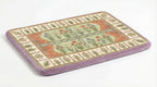 Large Dog Bed - Retro Boho Floral, Washable Cover, Crate & Home Use