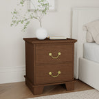 Ember Farmhouse 2-Drawer Nightstand (25.7")