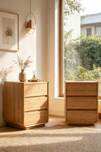 Solid Wood Bedside Table