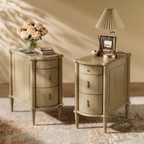 Curved Front Vintage Bedside Table