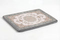 Large Dog Bed - Vintage Oriental Floral Design, Washable Cover, Non-Slip Crate & Home Use