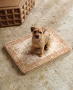 Large Dog Bed - Persian Boho Vintage, Washable Cover, Crate & Home Use