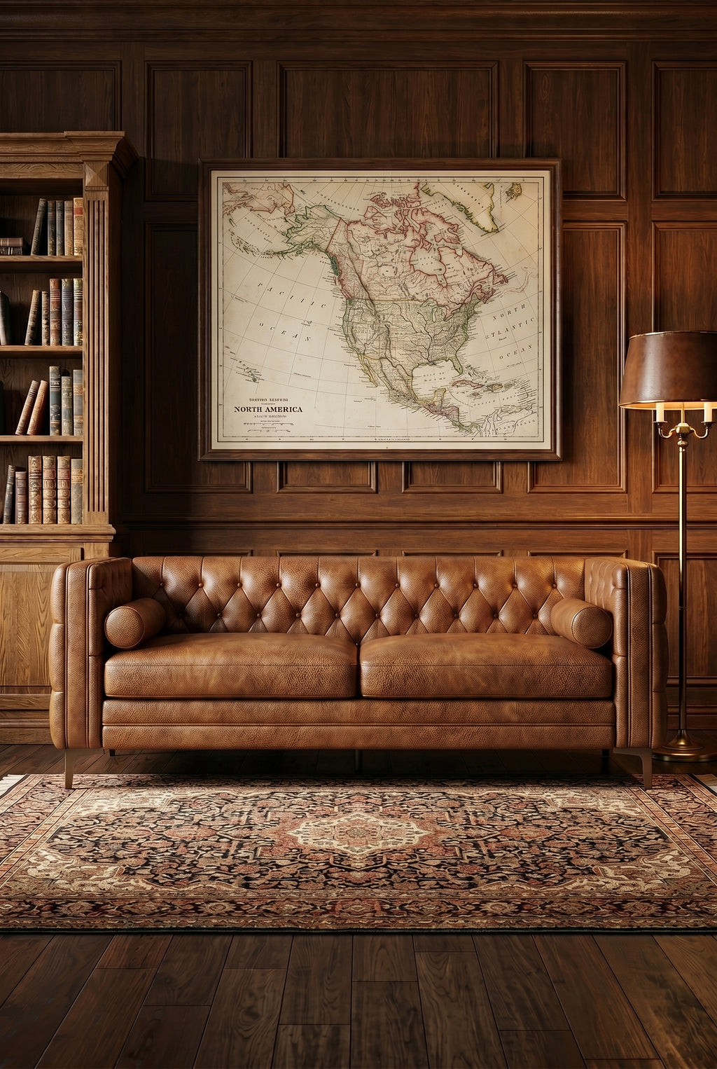 Mid-Century Tufted Leather Sofa | Compact 2-Seater Chesterfield Couch with Compression Foam