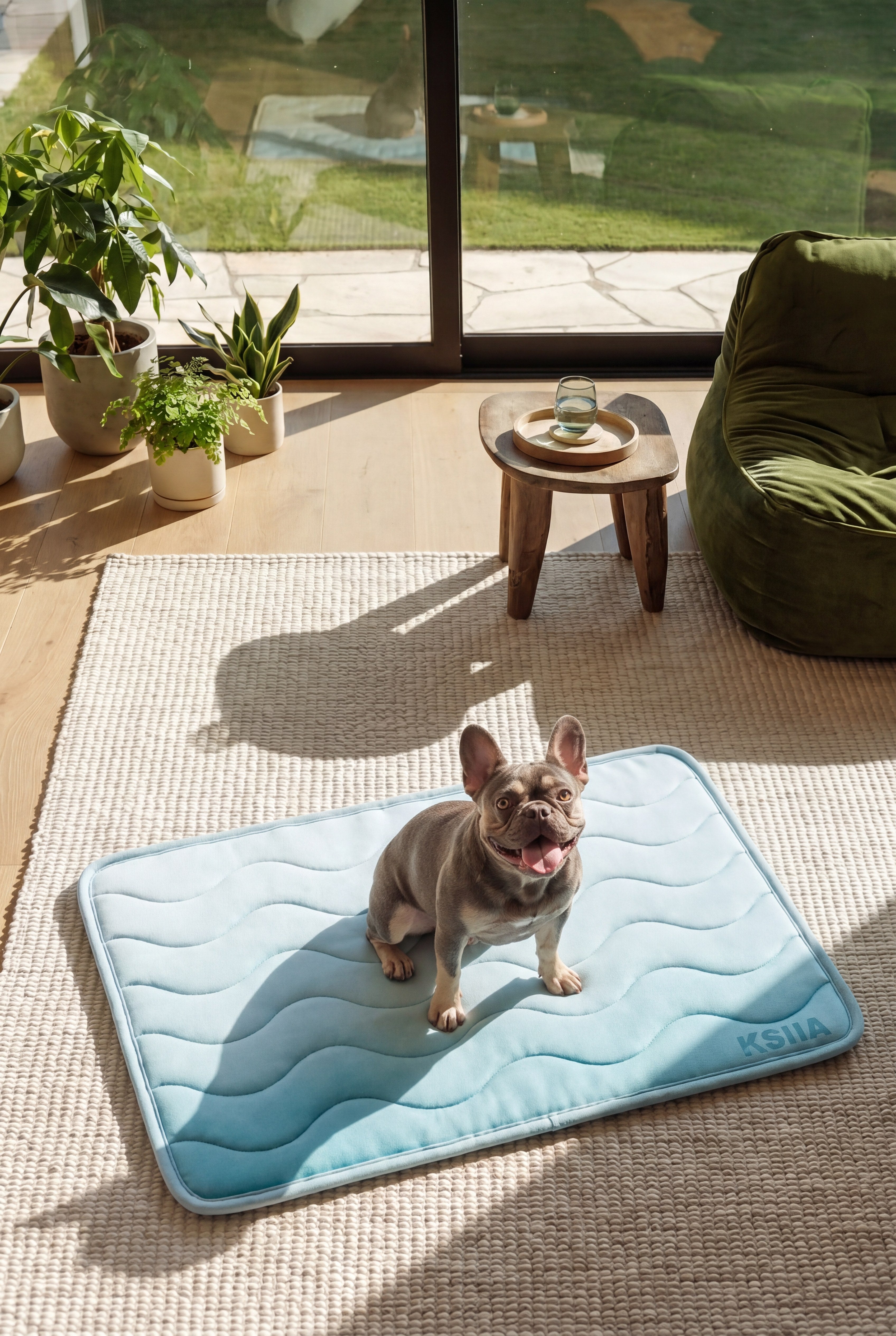 KSIIA Cooling Pet Mat | Ice Silk Summer Bed for Dogs & Cats, Non-Toxic, Breathable & Washable
