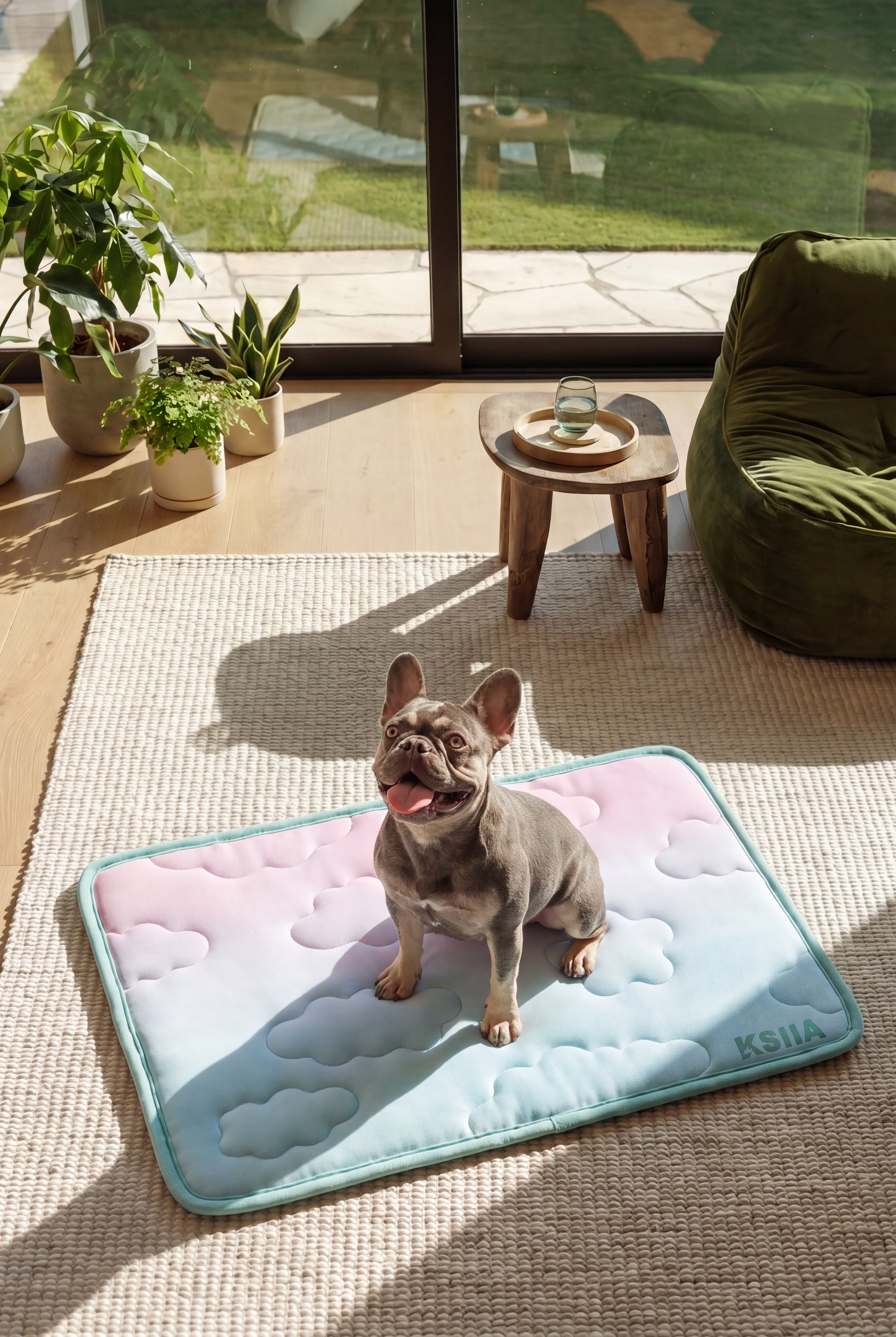 KSIIA Cooling Pet Mat | Ice Silk Summer Bed for Dogs & Cats, Non-Toxic, Breathable & Washable